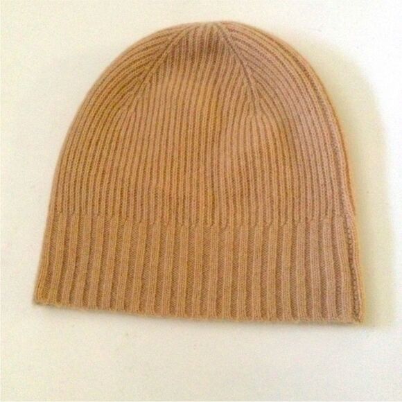 Nordstrom Cashmere knit Beanie in Beige NWT - Picture 5 of 11